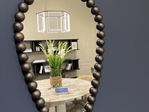 Gioiello Drop Mirror - Dash Hex Suspension Lamp