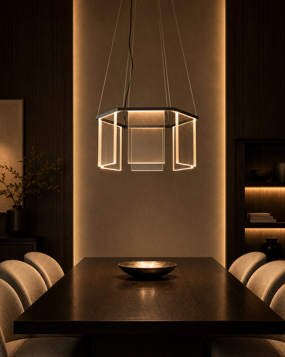 Dash Hex Suspension Lamp
