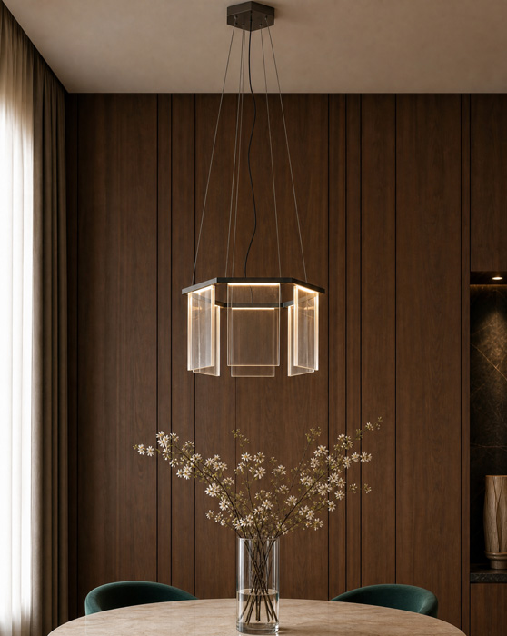 Dash Hex Suspension Lamp