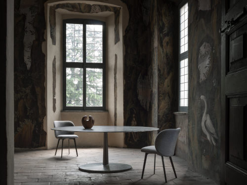 Arnold Oval Dining Table + Hillary Chair