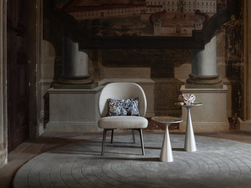 Hillary Easy Chair + Cono Side Tables