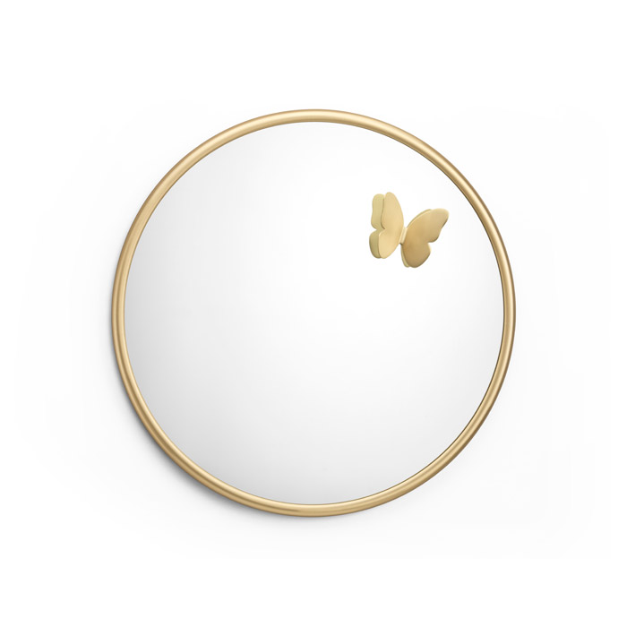 Butterfly Round Small Mirror
